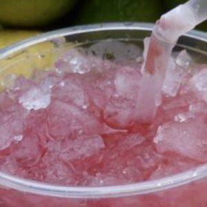 Raspberry cooler close up