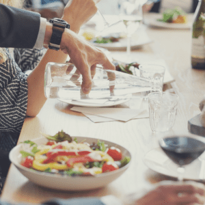 Sitting dinner