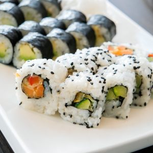 Sushi kerst lunch