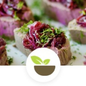 Vegetarian appetizersred beet catering menu header
