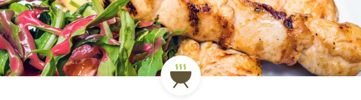 BBQ catering chicken menu header