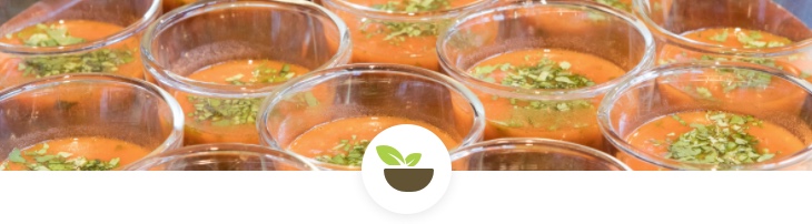 Soup catering menus header