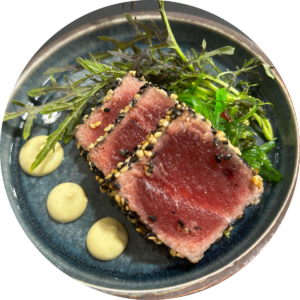 Tuna in sesame crust